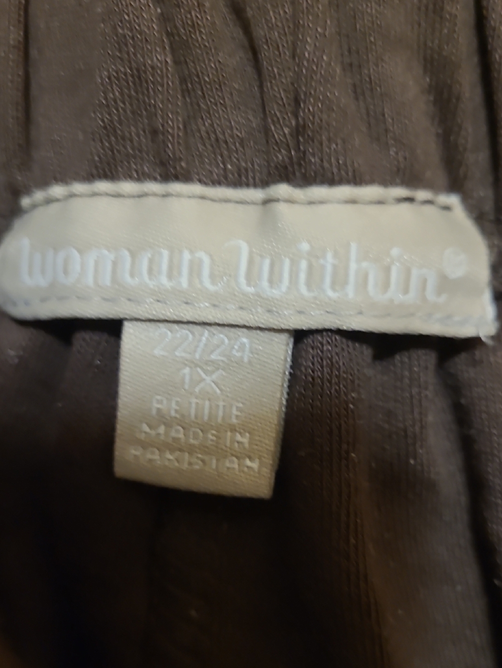 Elastic-Waist Jogger Pants With Pockets. Waist 36 To 42" Blk. Brown Or White - Picture 4 of 4